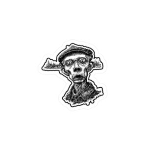 Sticker — Vintage Horror Sketch Kiss-Cut Vinyl Decal